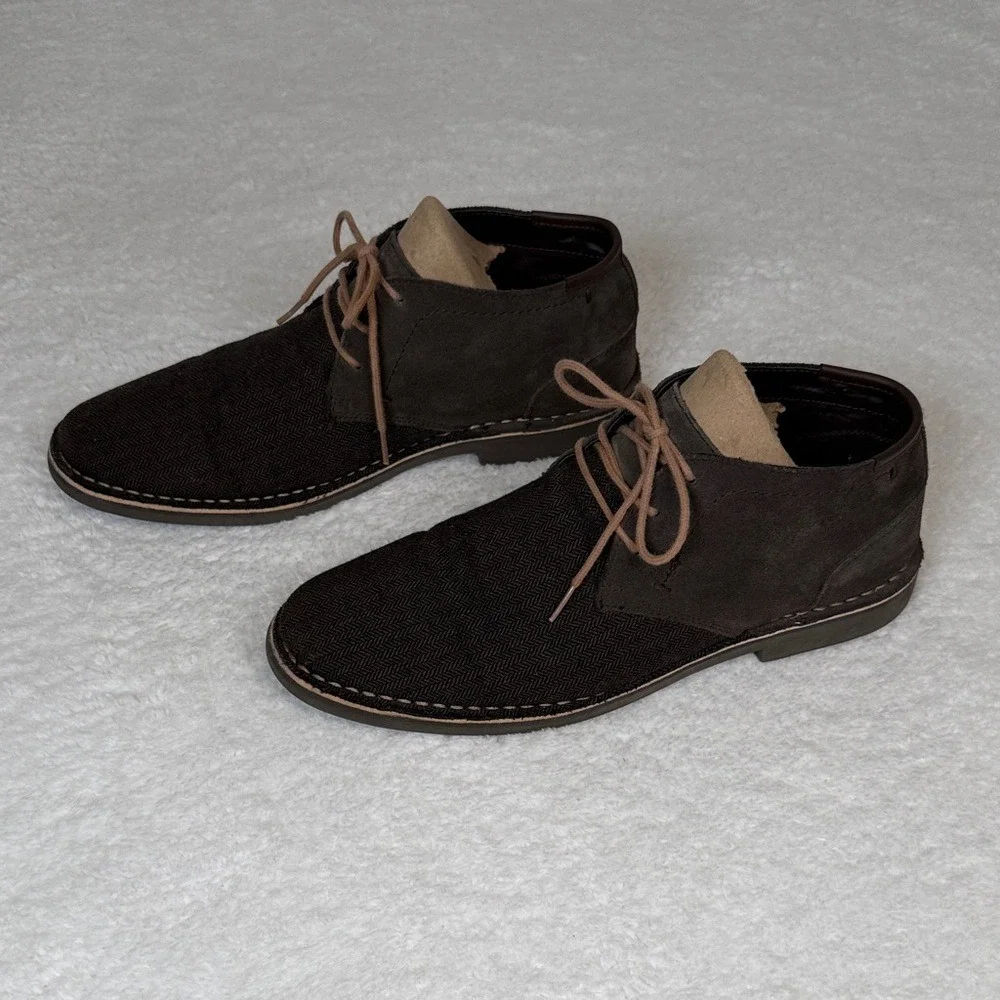 Reaction Kenneth‎ Cole Men's Brown Suede and Chukka Boots Size 12
